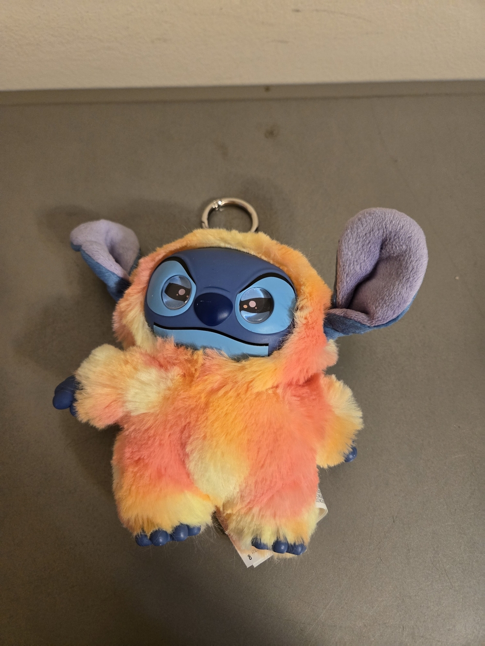 Disney Stitch Snow Cone Swirl Vinyl-Face Plush Clip-On Keychain